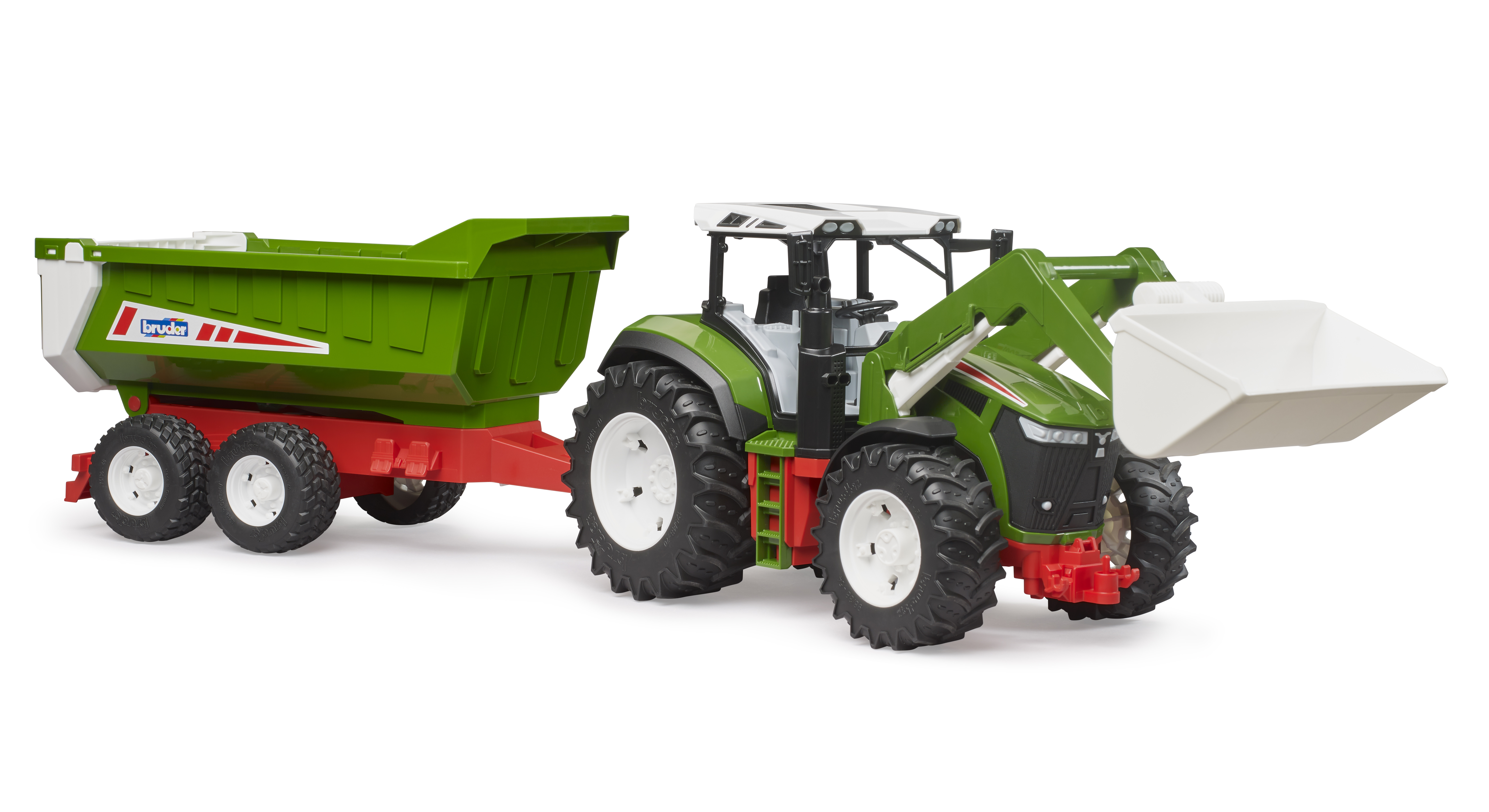 Roadmax tractor with frontloader and rear tipper Roadmax tractor with frontloader and rear tipper