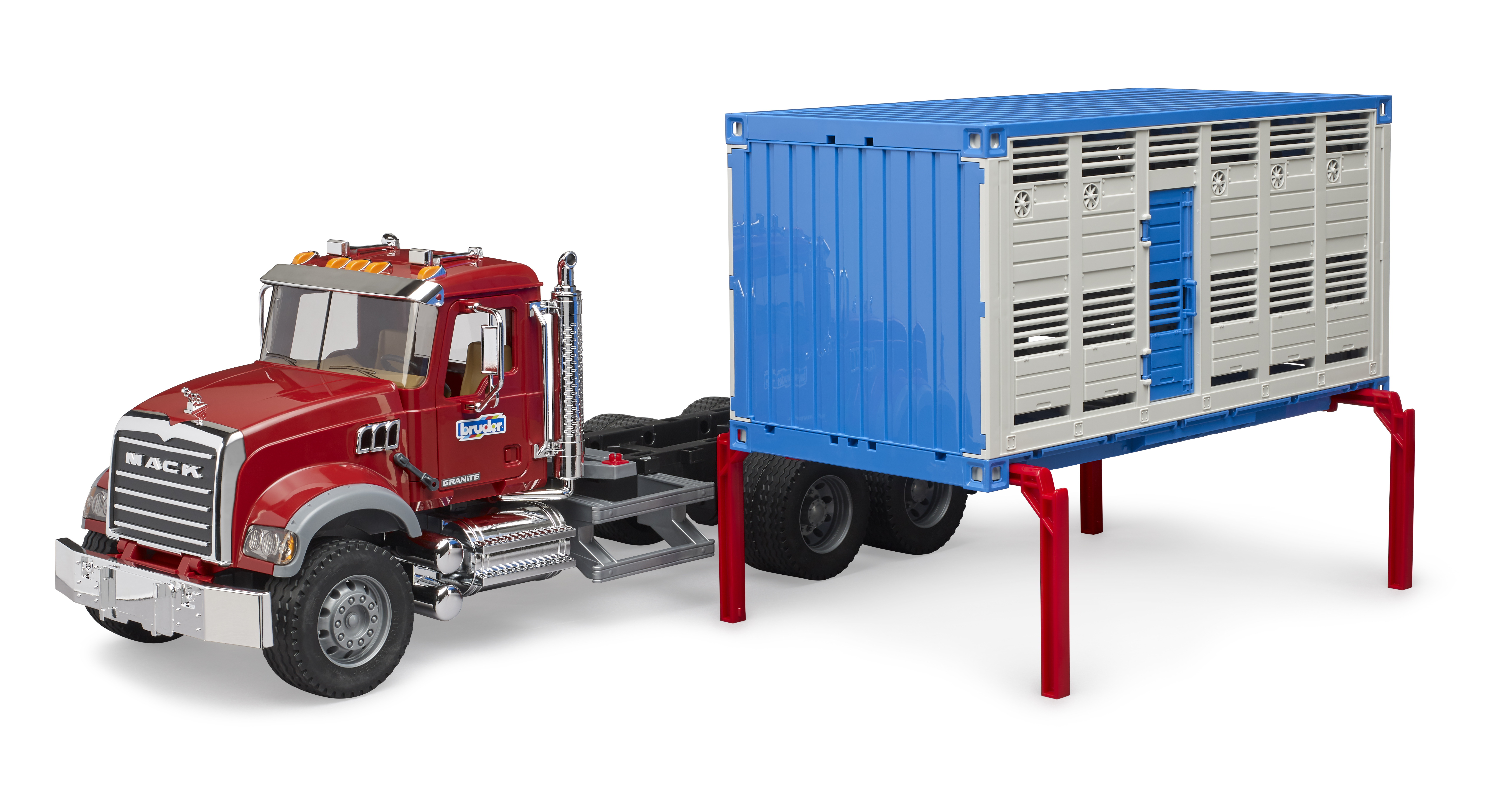 Camion de transport d'animaux MACK Granite avec 1 compartiment pour bovins