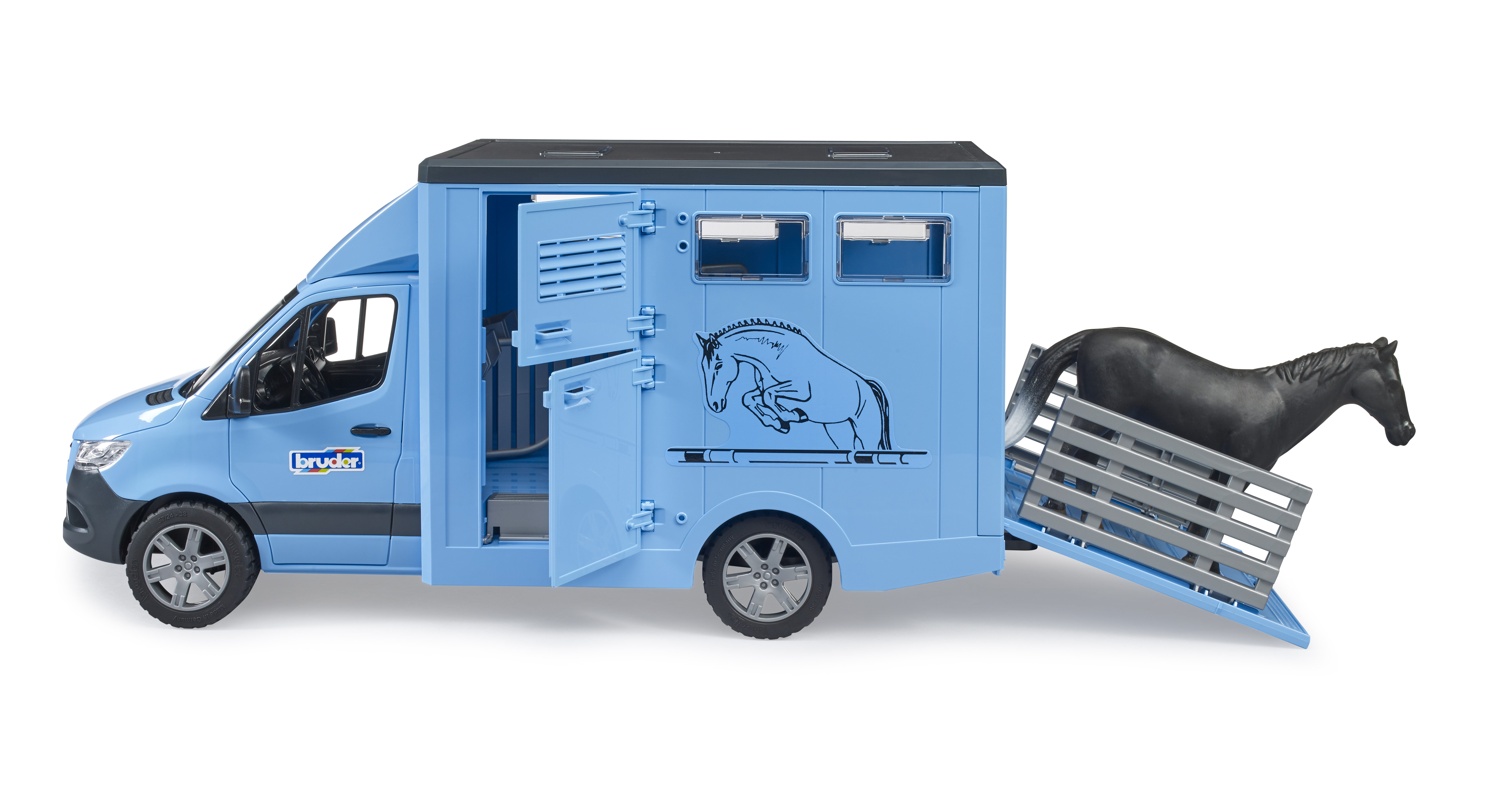 Camion Bétaillère Mercedes Benz Sprinter avec un cheval Camion Bétaillère Mercedes Benz Sprinter avec un cheval