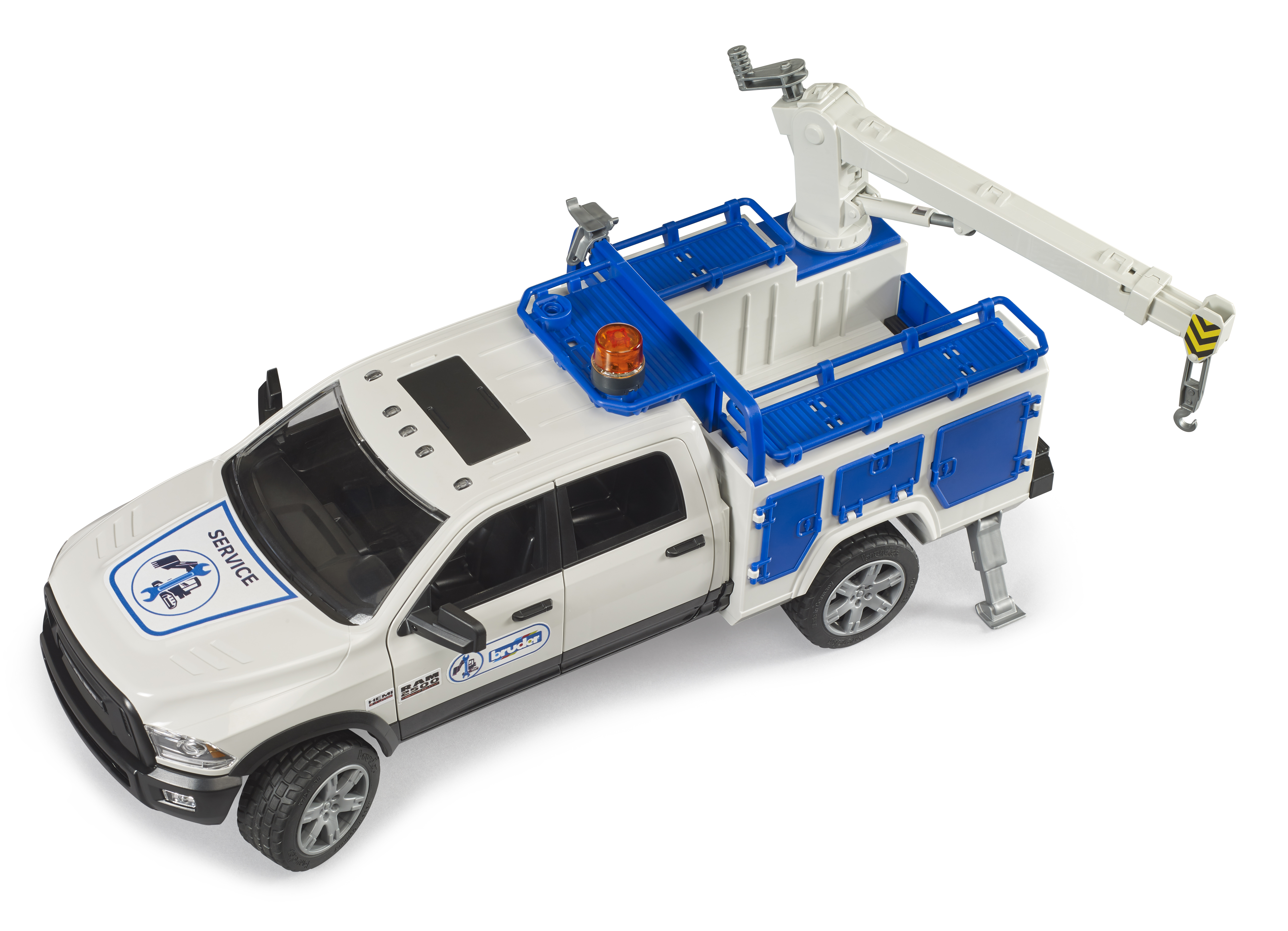 RAM 2500 Camión auxiliar con grúa y luz omnidireccional