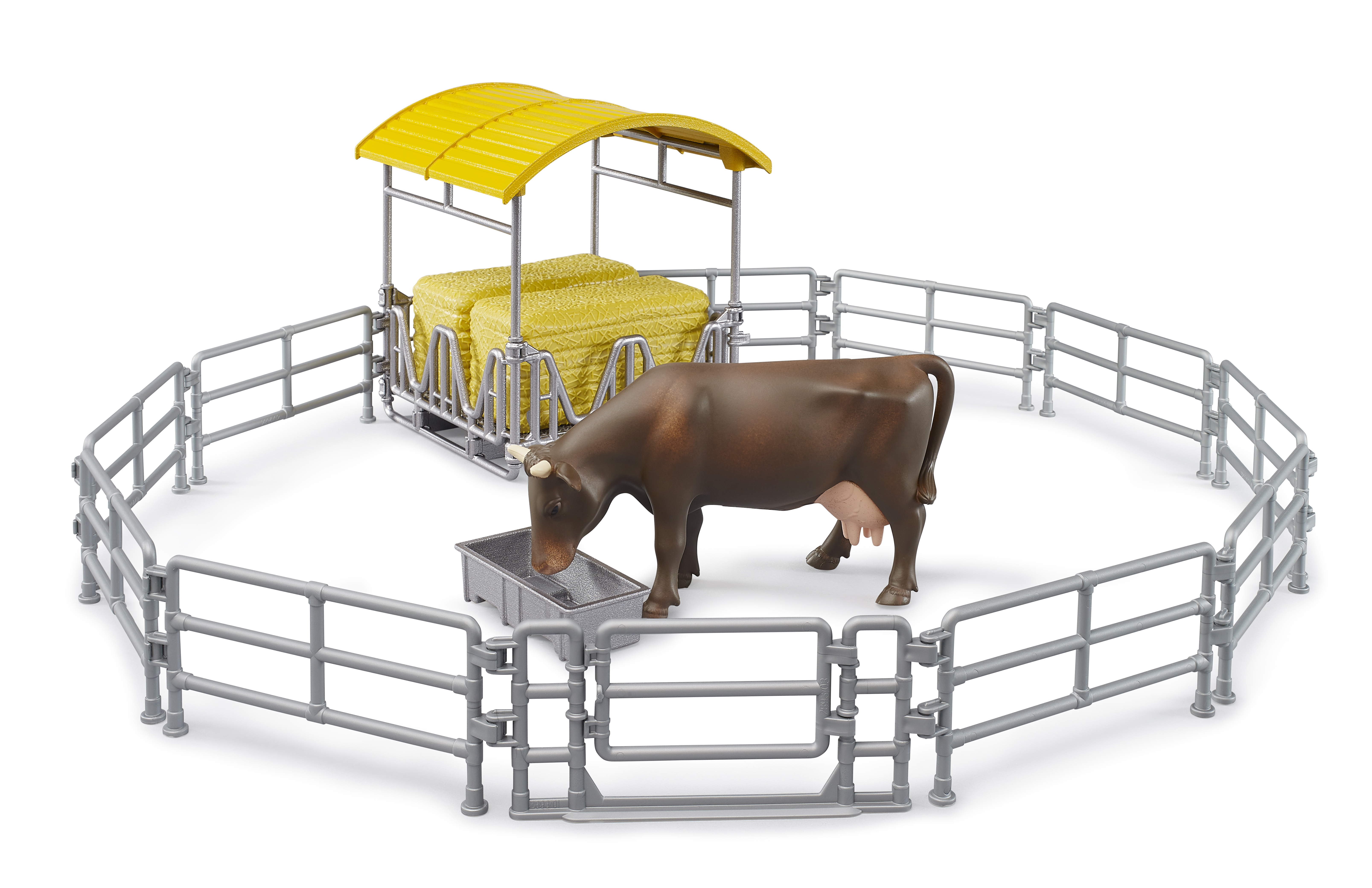 Accessories: Hay rack with fences and trough