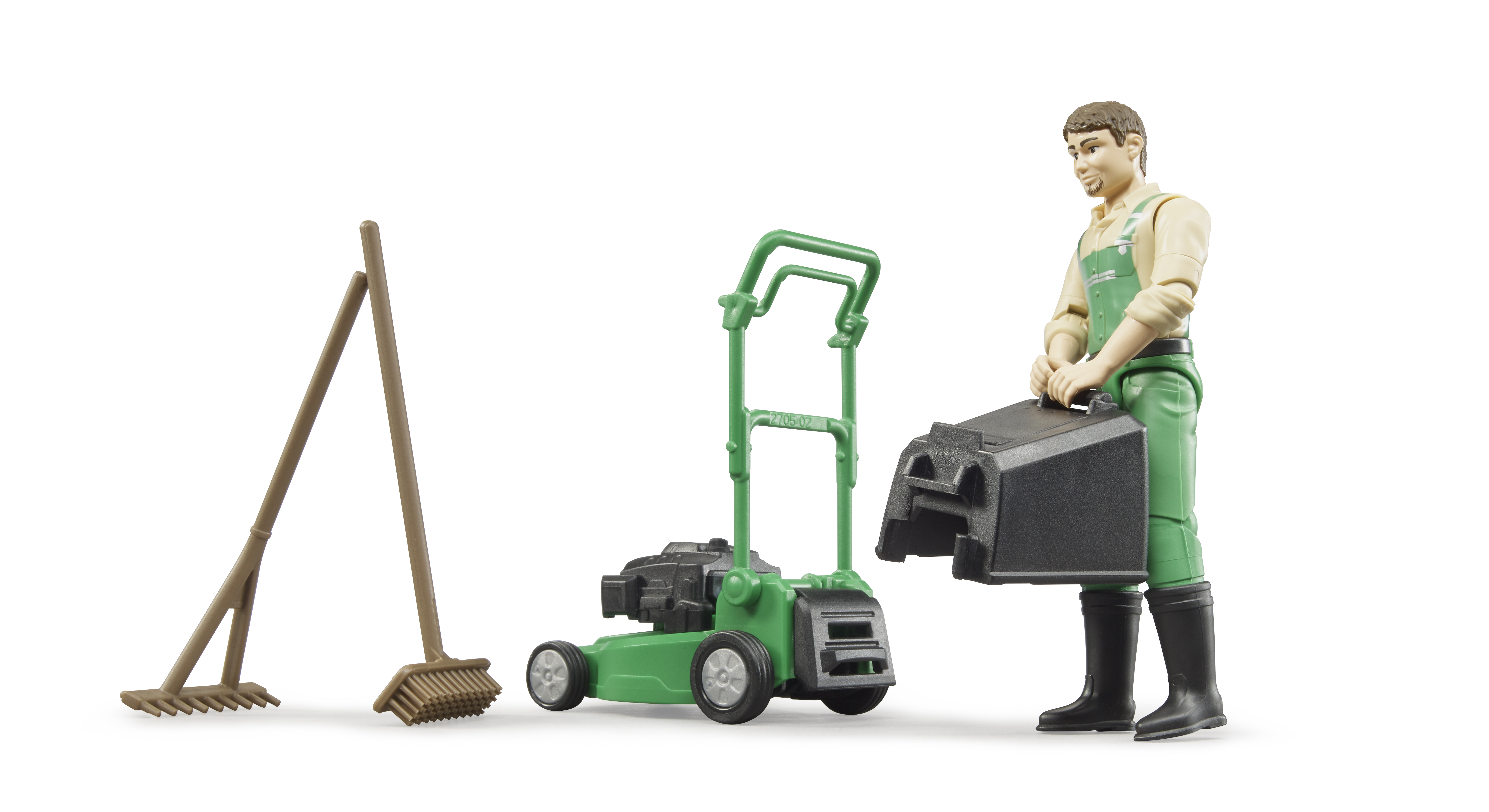 Jardinero bworld con cortacésped 