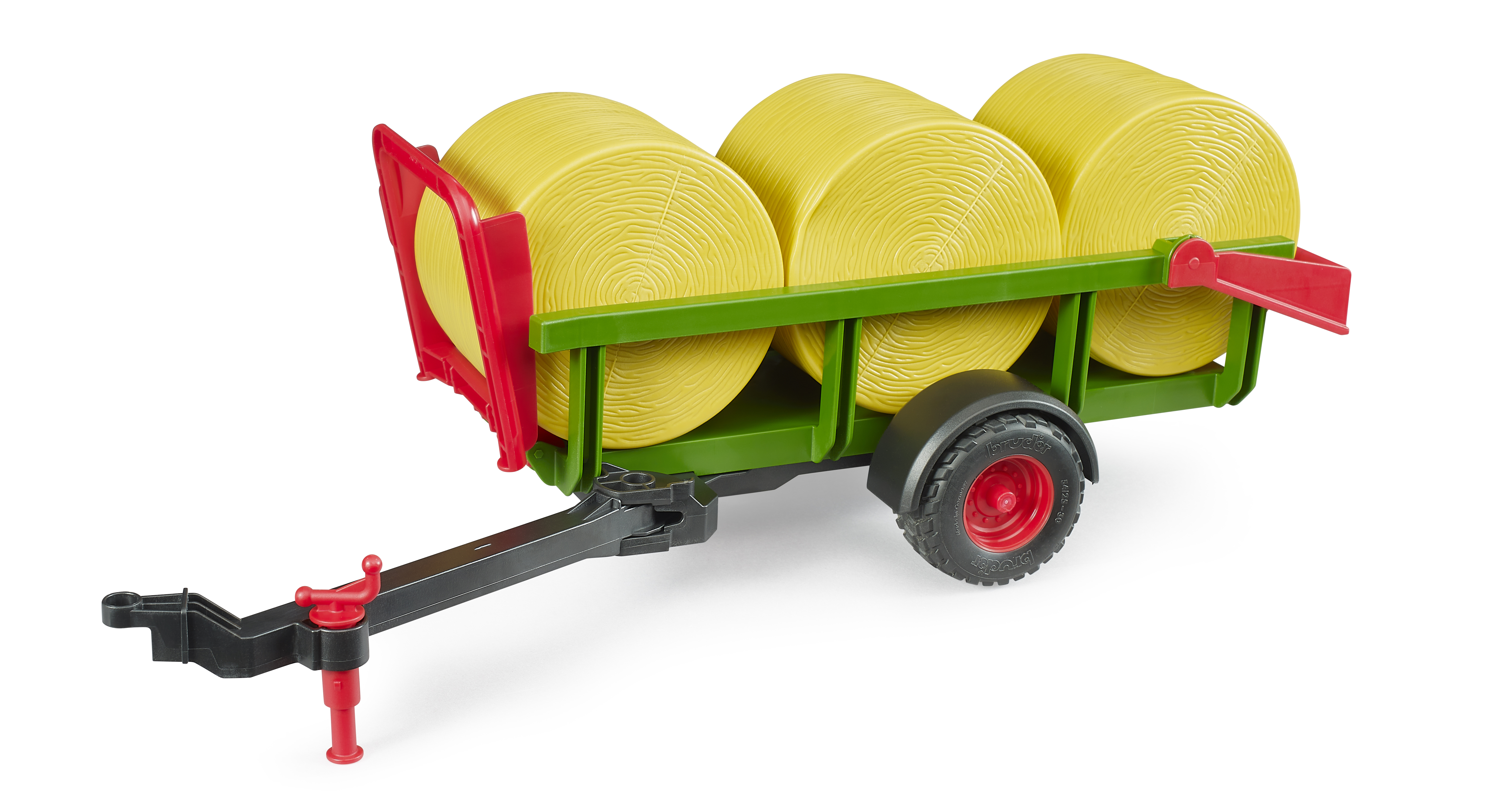 Round bale collector with 3 round bales