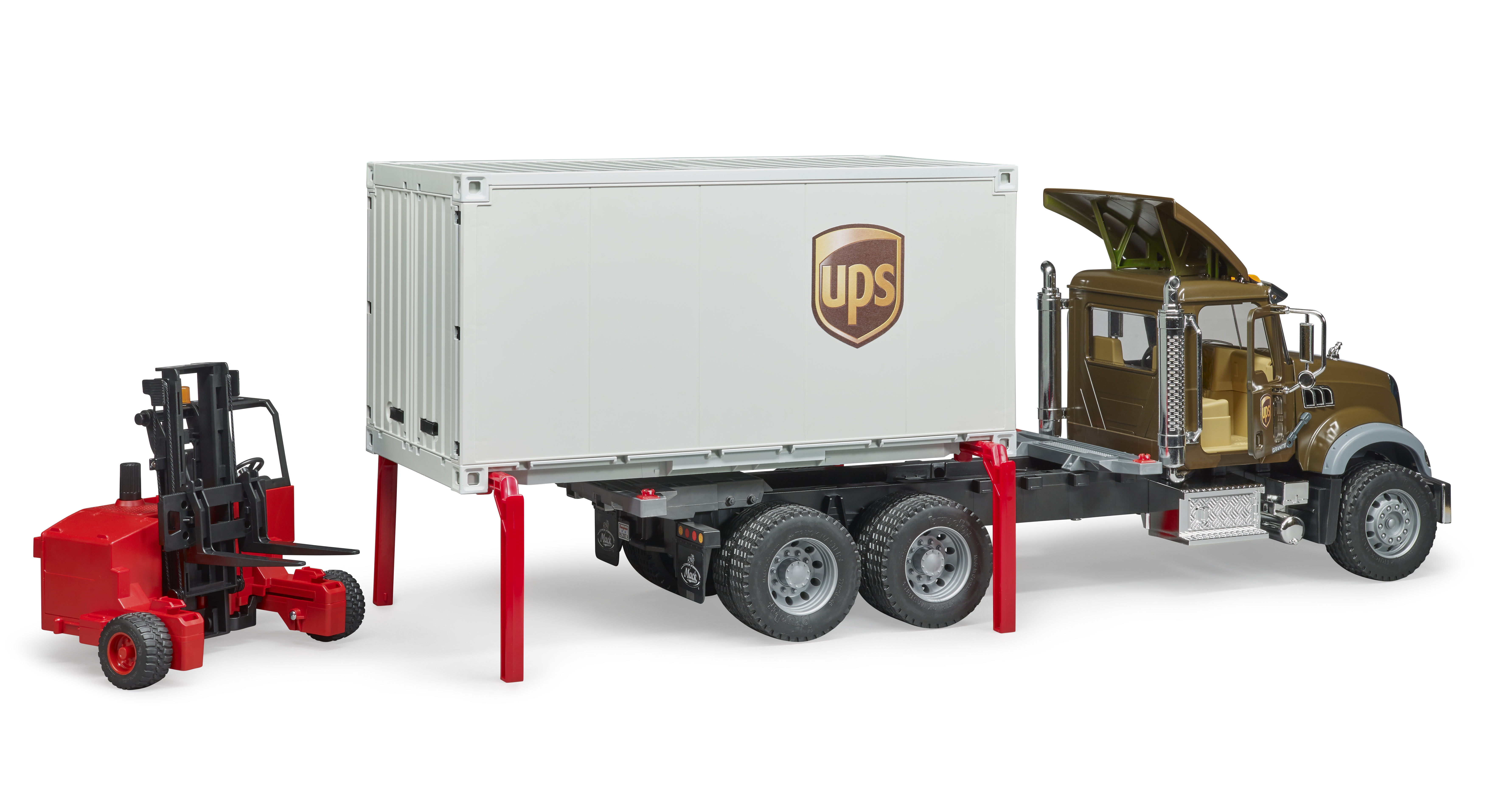 Camión MACK Granite de logística de UPS Camión MACK Granite de logística de UPS