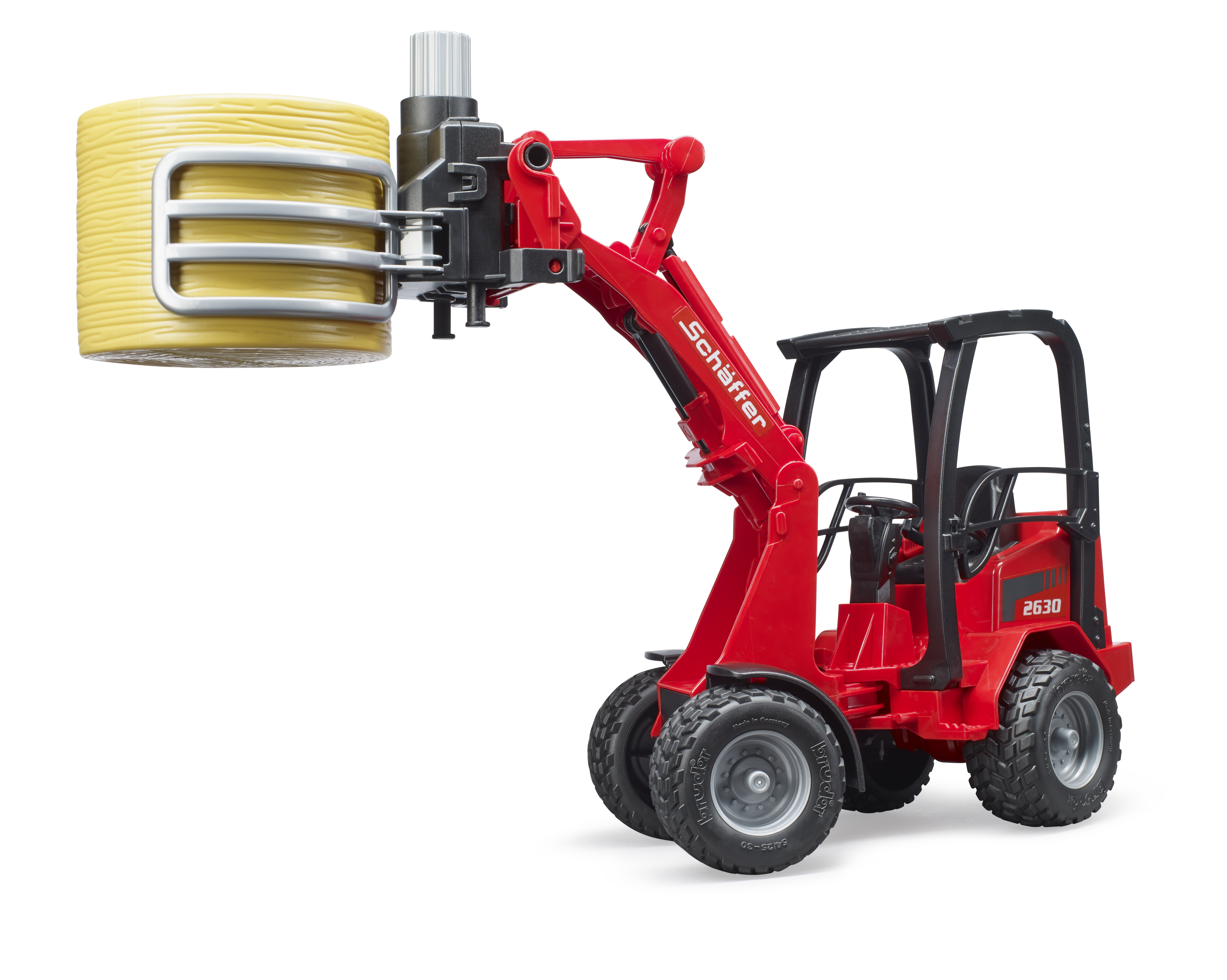 Cargador agrícola Schäffer 2630 con pinza para pac Cargador agrícola Schäffer 2630 con pinza para pac